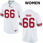 NCAA Ohio State Buckeyes Women's #66 Enokk Vimahi White Nike Football College Jersey YSE2845BI